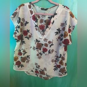 SHEIN Curve Lightweight Floral Blouse 2XL